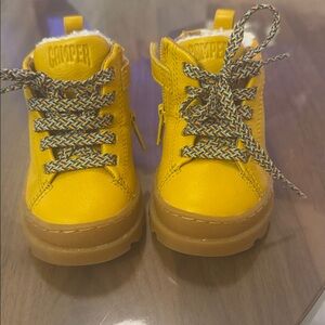 Camper Bright Yellow Toddler Boots